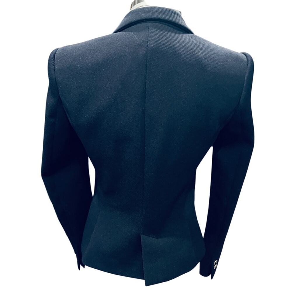 ZARA  Navy Padded Blazer Size XS - Picture 7 of 8